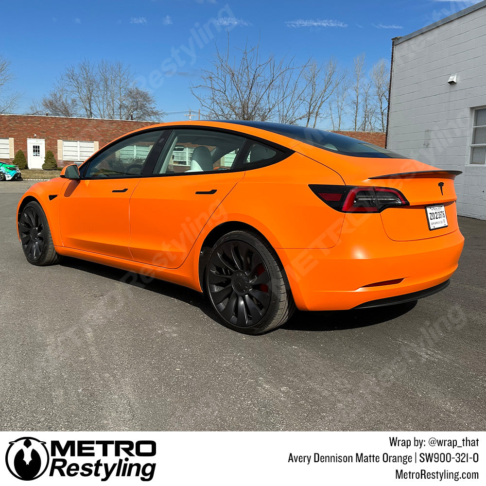 Avery Dennison Matte Orange_SW900-321-O_Tesla