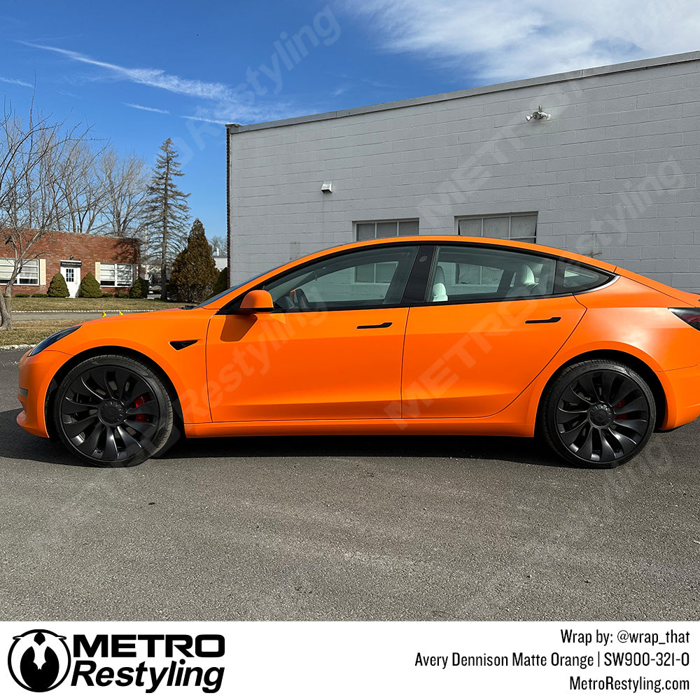 Avery Dennison Matte Orange_SW900-321-O_Tesla