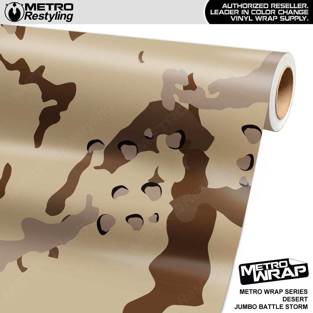 Metro Wrap Jumbo Battle Storm Desert Camouflage Vinyl Film