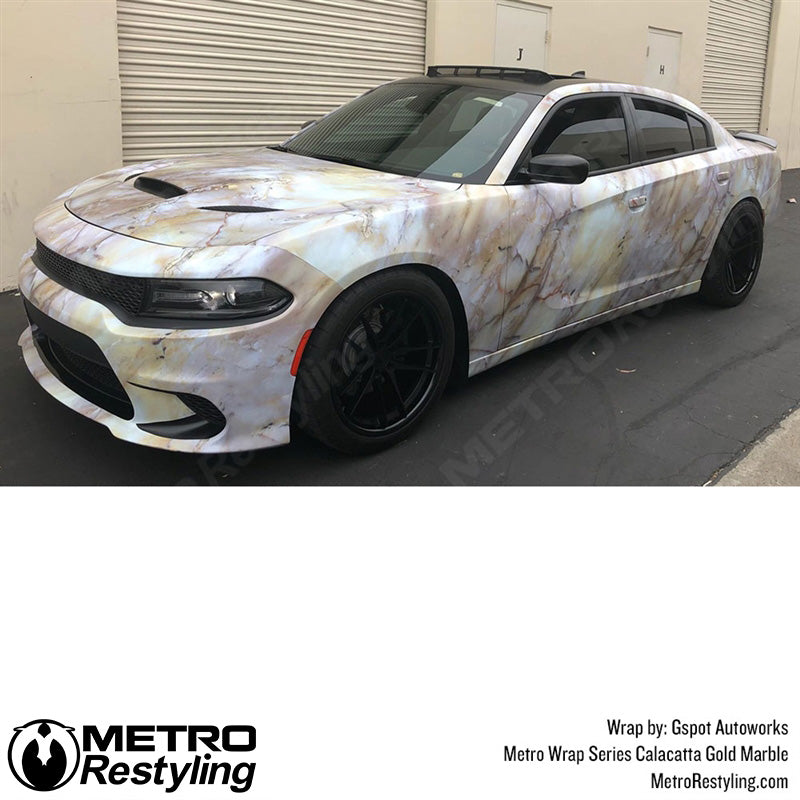 Metro Wrap Calacatta Gold Marble Vinyl Film