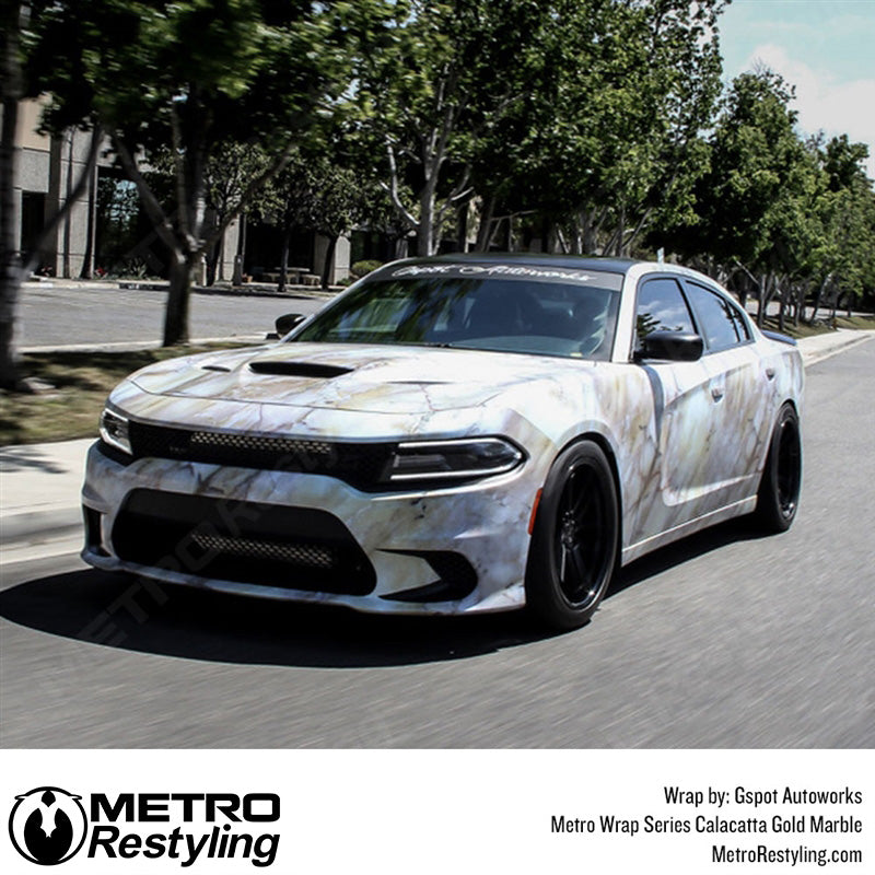Metro Wrap Calacatta Gold Marble Vinyl Film