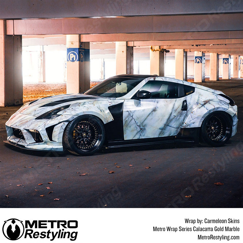 Metro Wrap Calacatta Gold Marble Vinyl Film