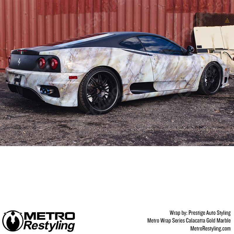 Metro Wrap Calacatta Gold Marble Vinyl Film