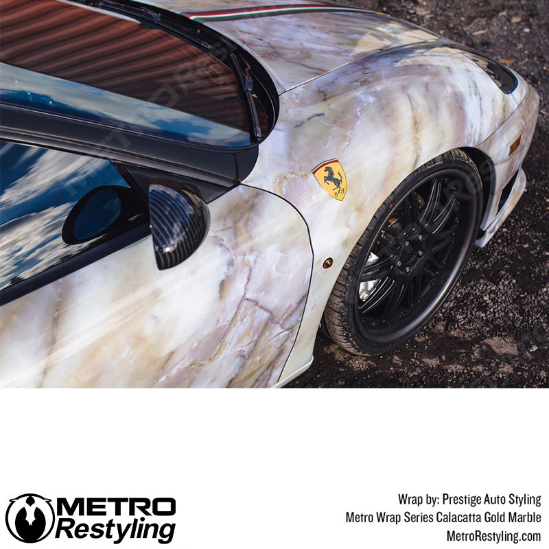 Metro Wrap Calacatta Gold Marble Vinyl Film