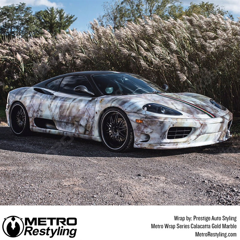 Metro Wrap Calacatta Gold Marble Vinyl Film