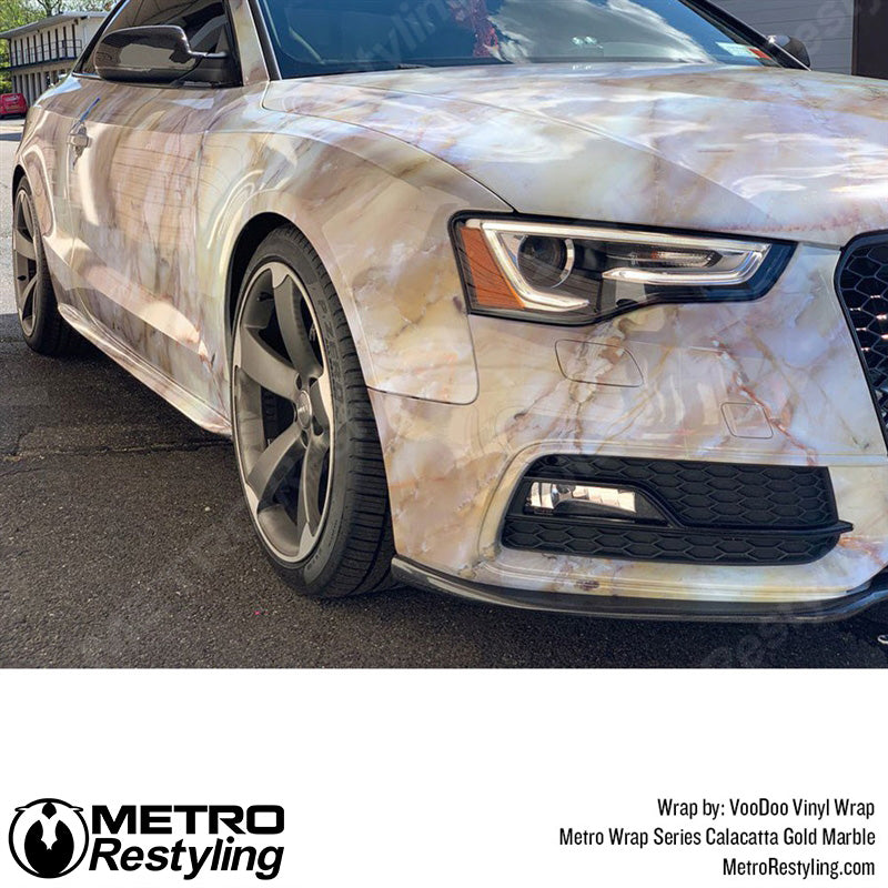 Metro Wrap Calacatta Gold Marble Vinyl Film