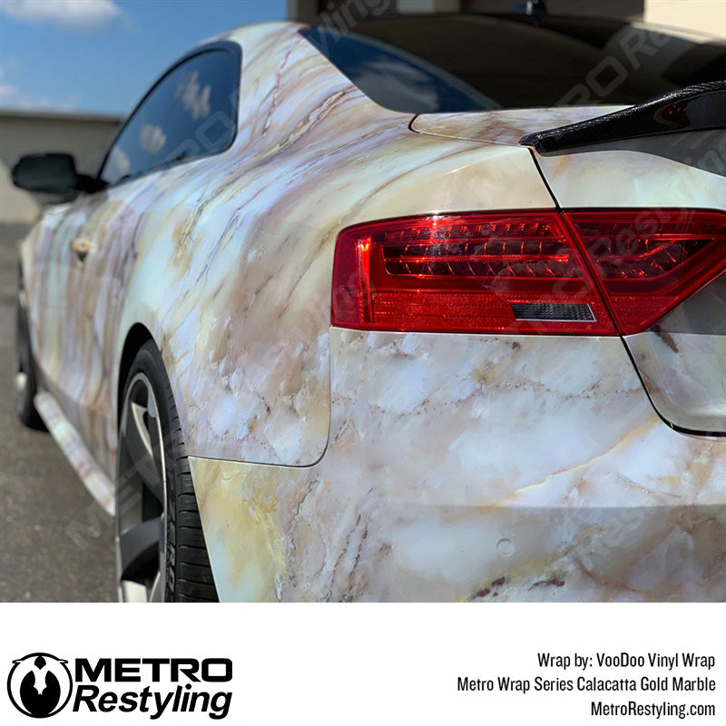 Metro Wrap Calacatta Gold Marble Vinyl Film