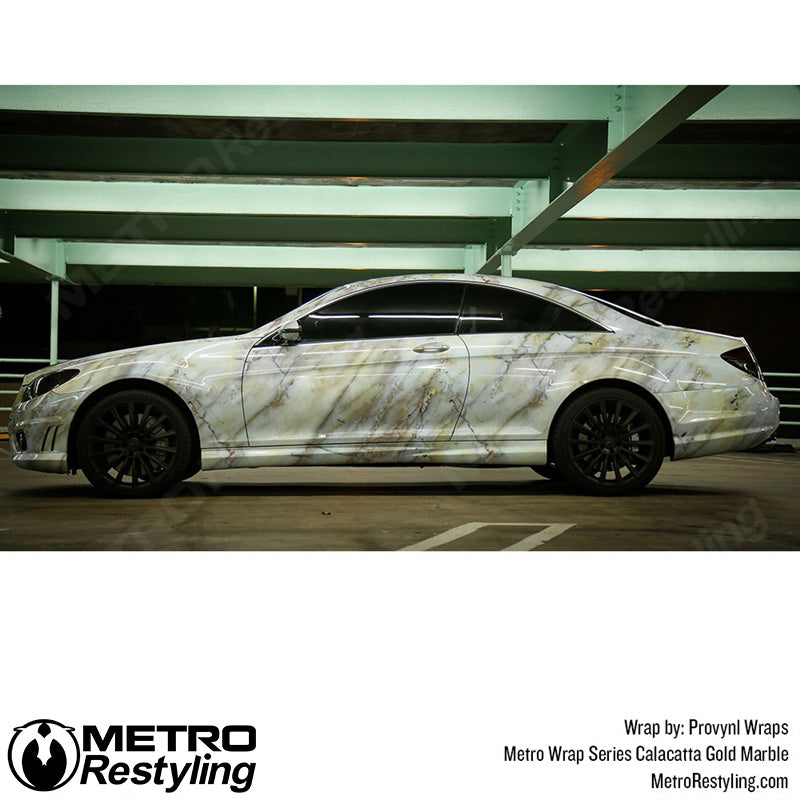 Metro Wrap Calacatta Gold Marble Vinyl Film
