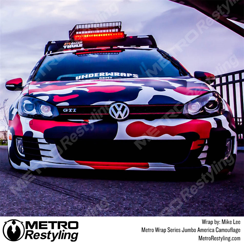america camo car wrap