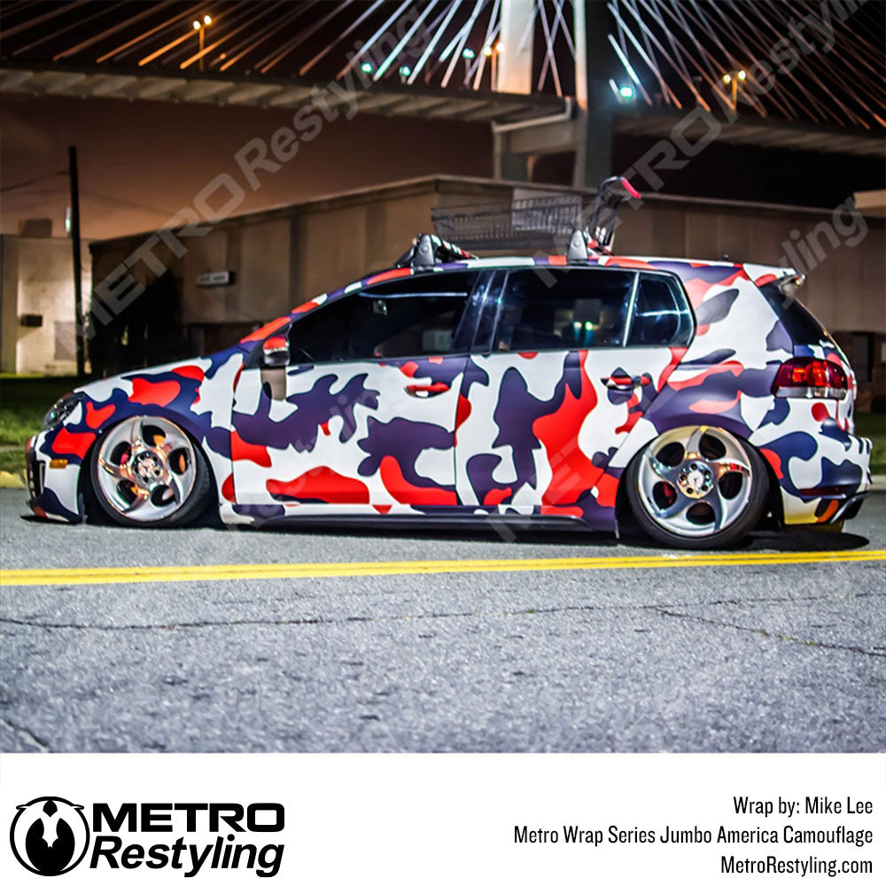 america classic camo vinyl wrap