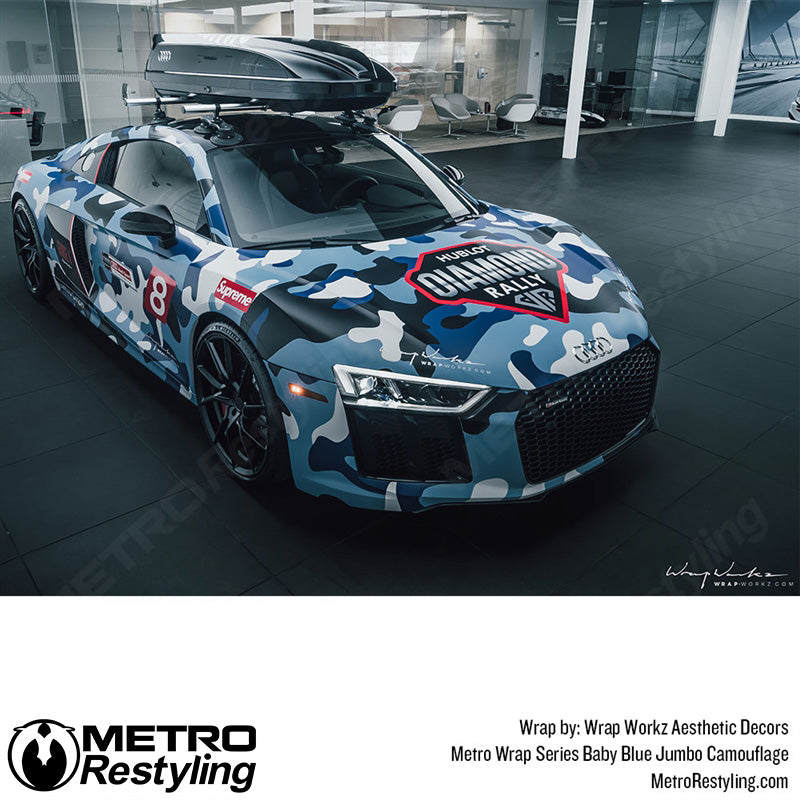 Jumbo Classic Baby Blue Camouflage Audi