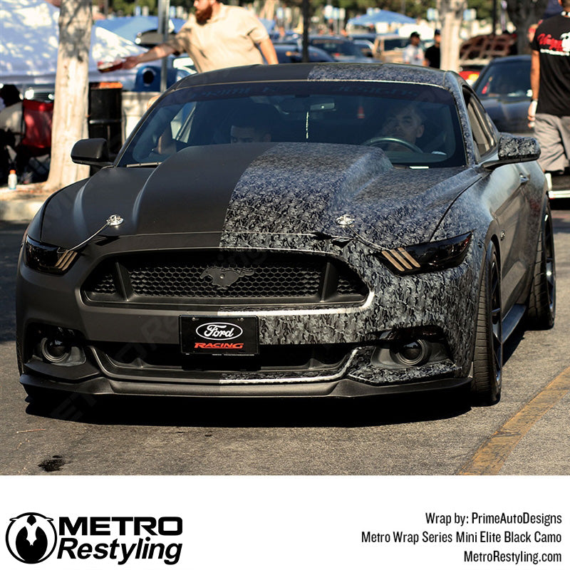 Mini Classic Elite Black Camouflage Mustang
