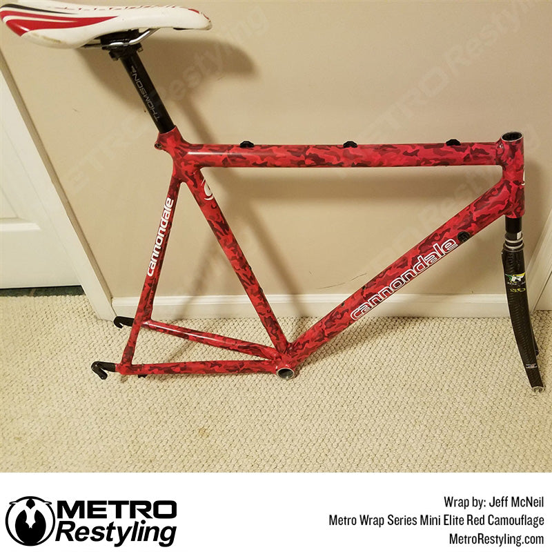 Mini Classic Elite Red Camouflage Bike Frame