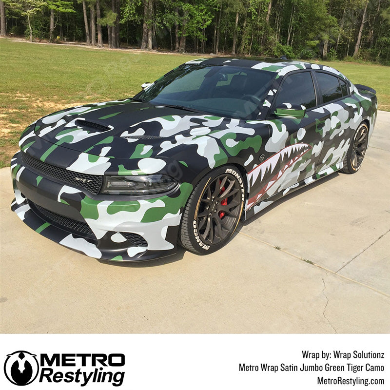 Jumbo Classic Green Tiger Camouflage Charger SRT