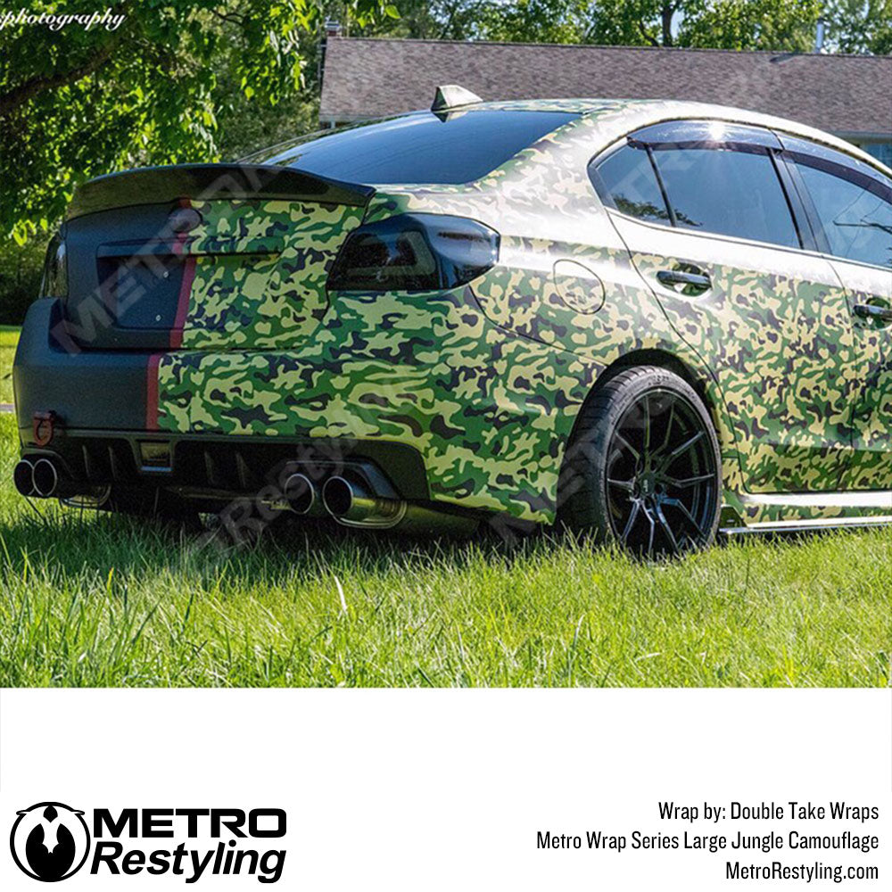 jungle camo car wrap