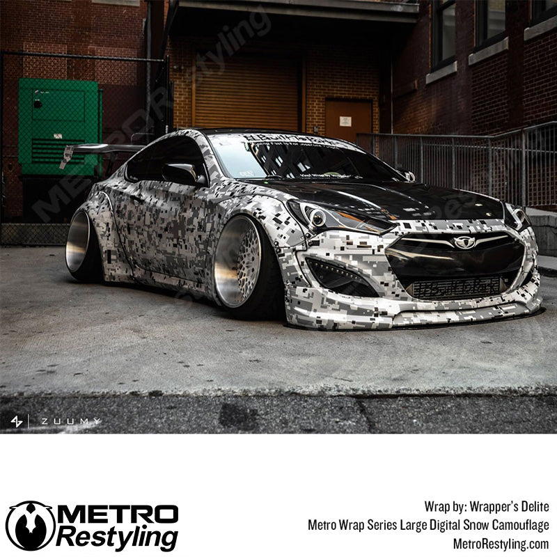 Large Digital Snow Camouflage