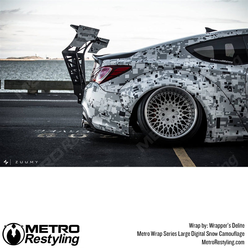 Large Digital Snow Camouflage