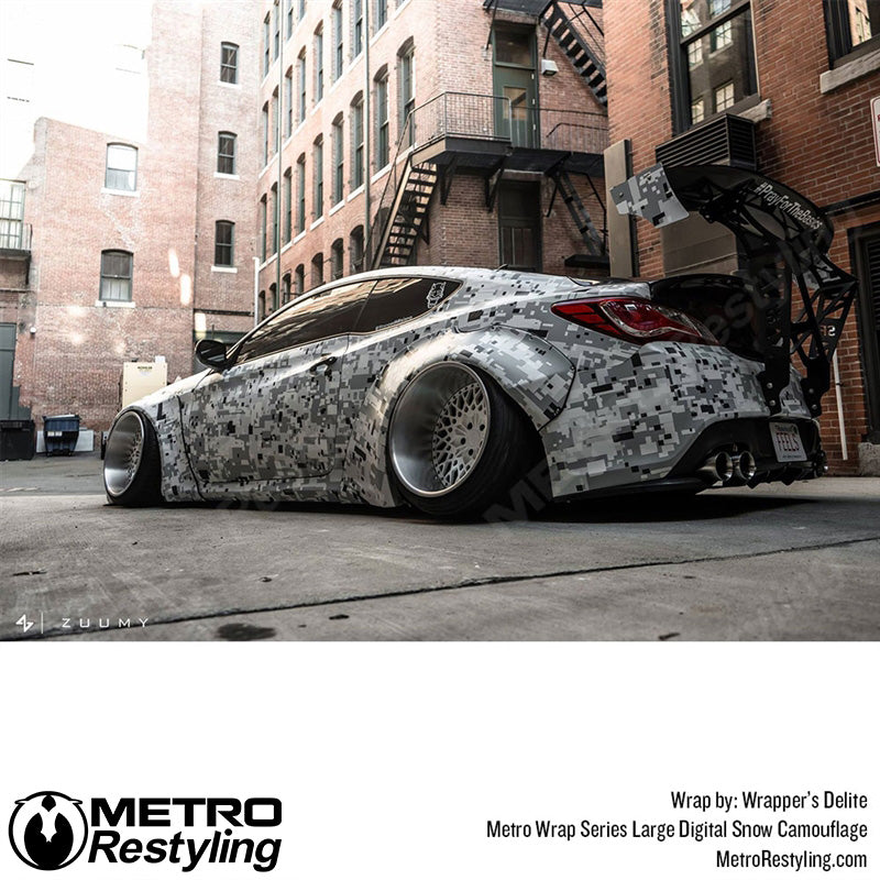 Large Digital Snow Camouflage