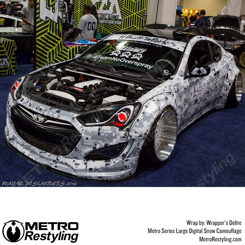 Large Digital Snow Camouflage