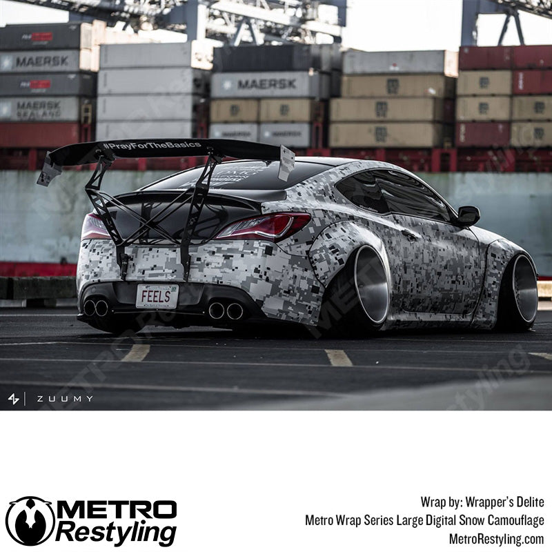 Large Digital Snow Camouflage