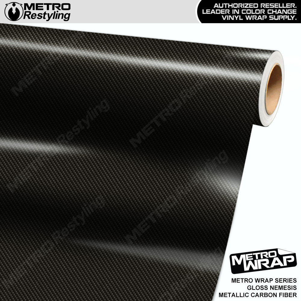 Metro Wrap Nemesis Metallic Carbon Fiber Vinyl Film