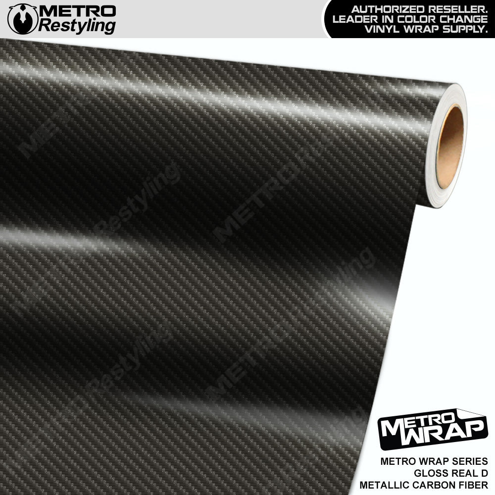 Metro Wrap Real D Metallic Carbon Fiber Vinyl Film