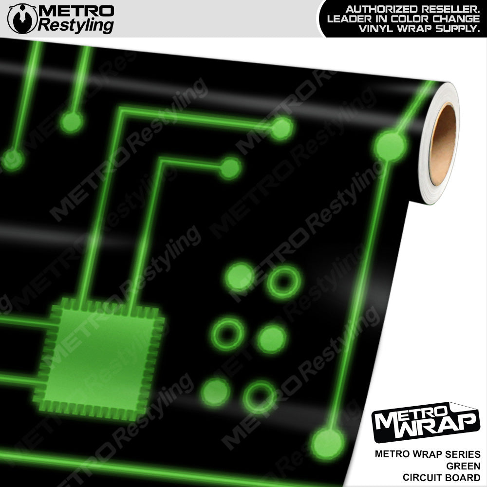 Metro Wrap Circuit Board Green Vinyl Film