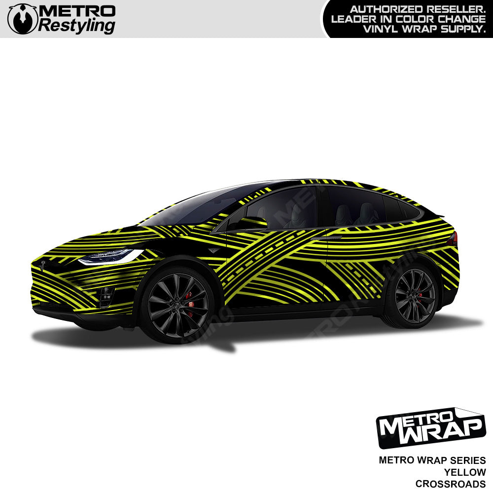 Metro Wrap Crossroads Yellow Vinyl Film
