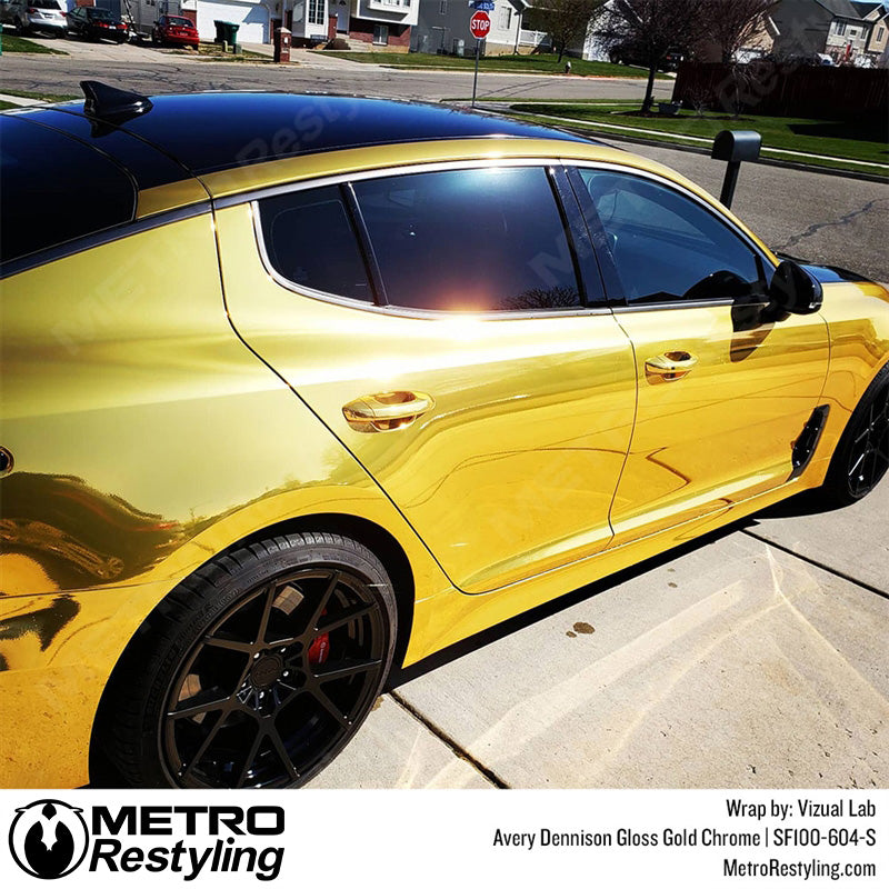 Avery Dennison SF100 Gloss Gold Conform Chrome Vinyl Wrap