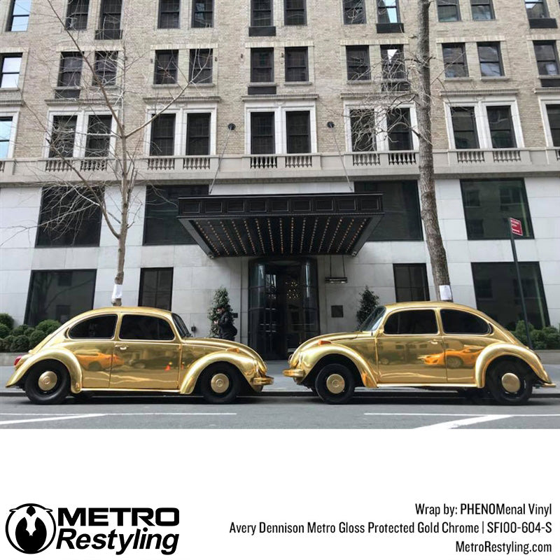 Avery Dennison SF100 Gloss Gold Conform Chrome Vinyl Wrap
