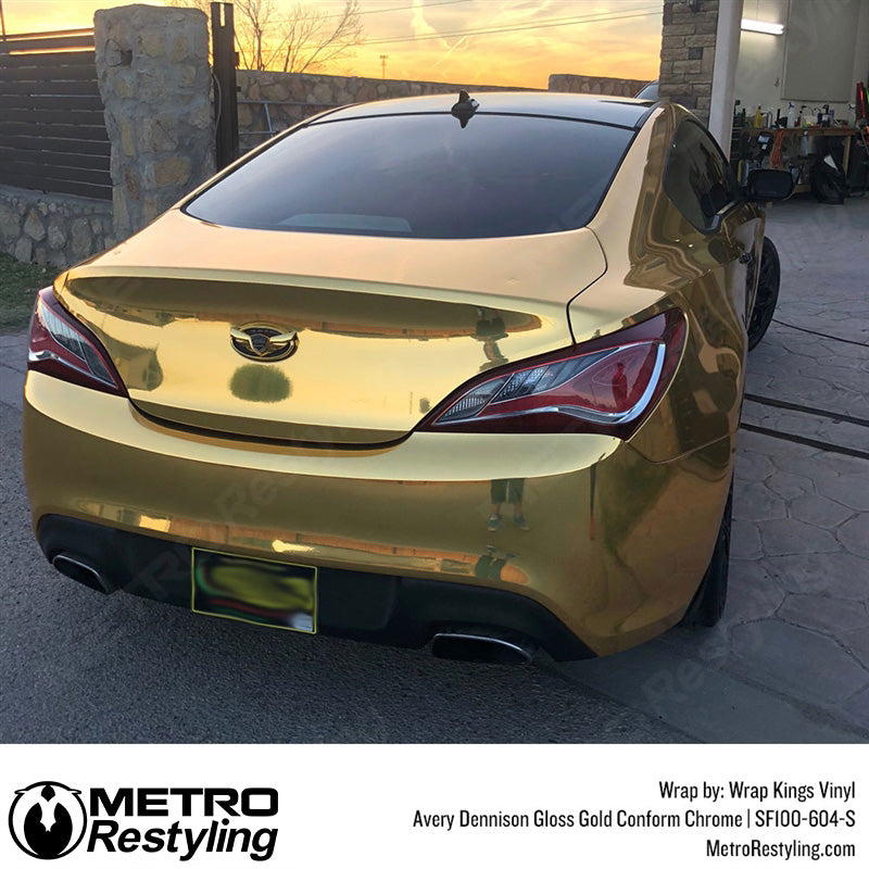 Avery Dennison SF100 Gloss Gold Conform Chrome Vinyl Wrap