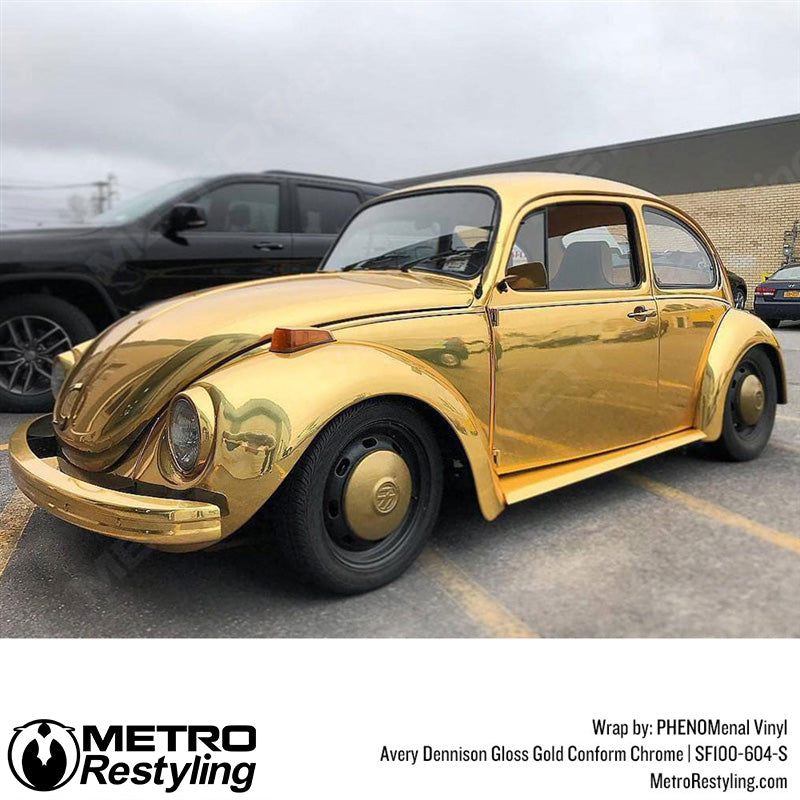 Avery Dennison SF100 Gloss Gold Conform Chrome Vinyl Wrap