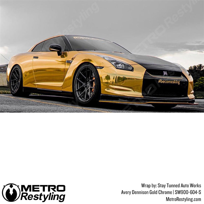 Avery Dennison SF100 Gloss Gold Conform Chrome Vinyl Wrap