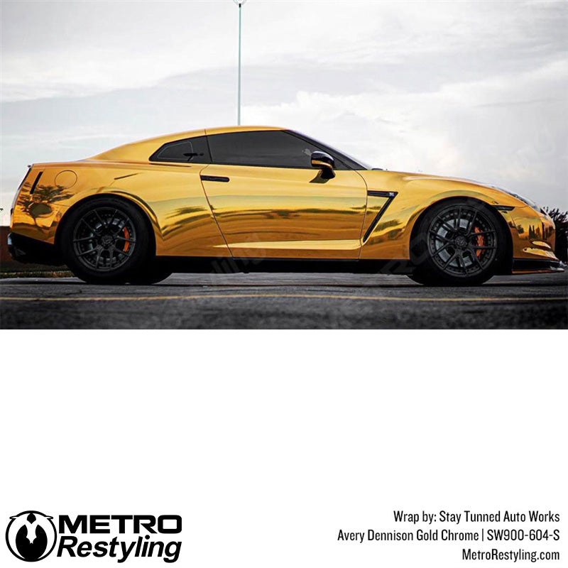Avery Dennison SF100 Gloss Gold Conform Chrome Vinyl Wrap