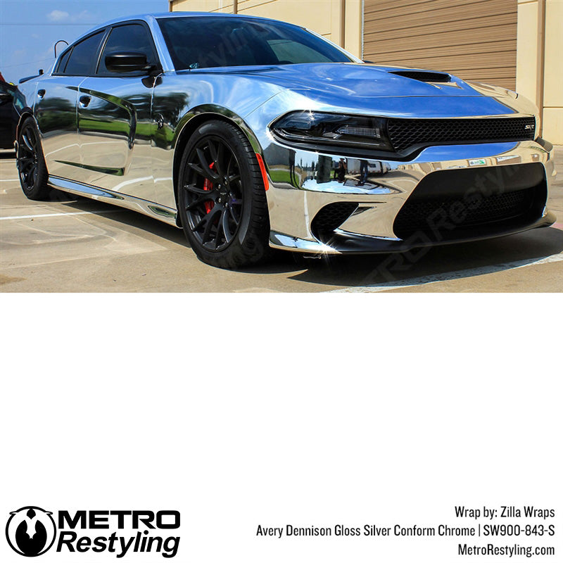 Avery Dennison SF100 Gloss Silver Conform Chrome Vinyl Wrap