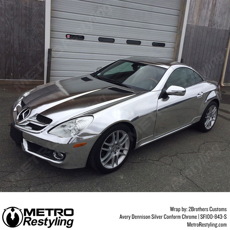 Avery Dennison SF100 Gloss Silver Conform Chrome Vinyl Wrap