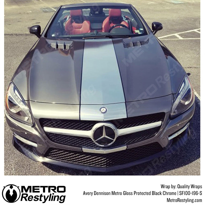 Avery Dennison SF100 Gloss Black Conform Chrome Benz