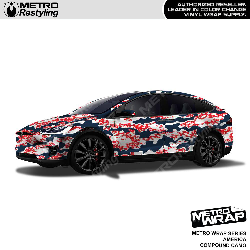 Metro Wrap Compound America Camouflage Vinyl Film