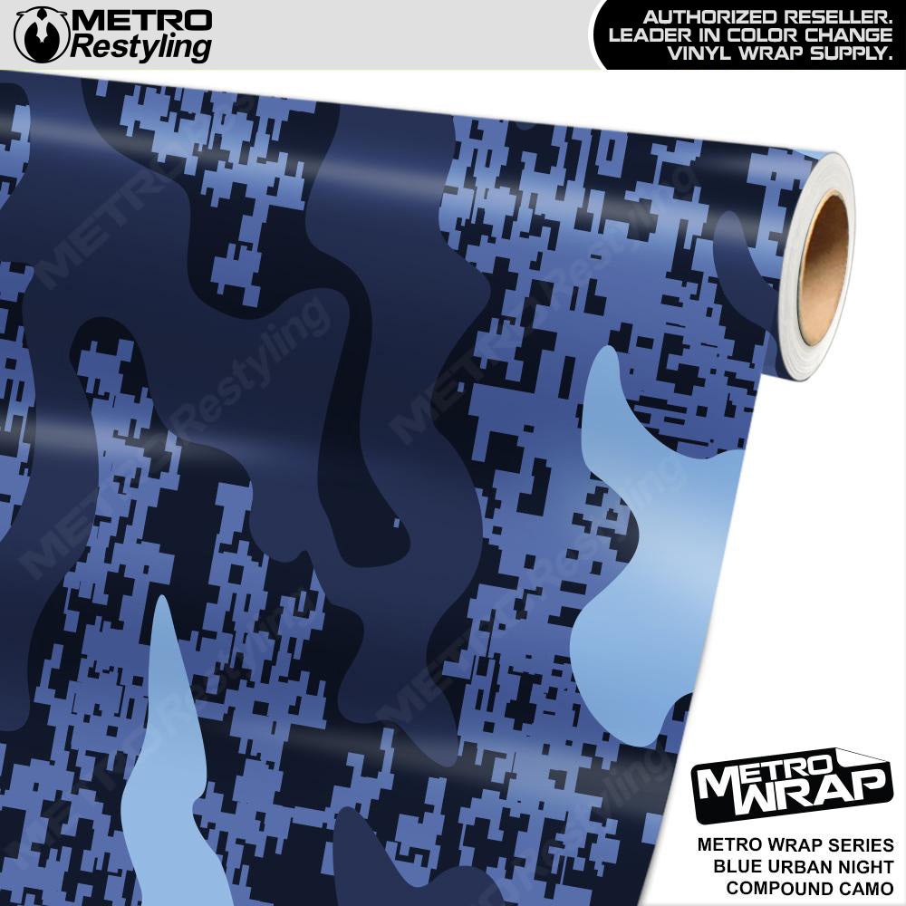 Blue Night Camo Vinyl Wrap