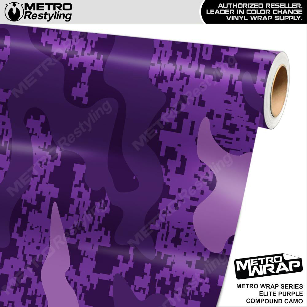 Metro Wrap Compound Elite Purple Camouflage Vinyl Film