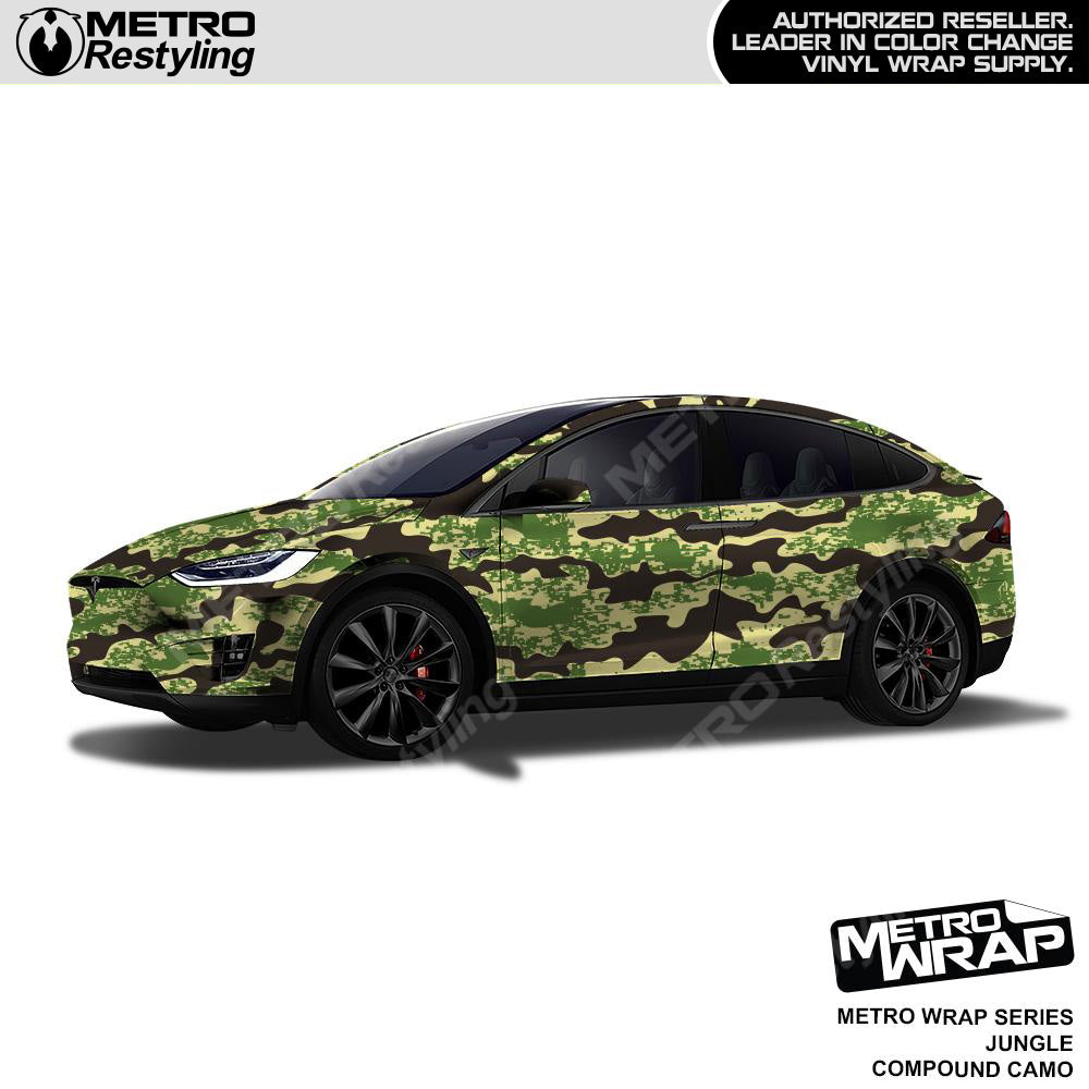 Metro Wrap Compound Jungle Camouflage Vinyl Film