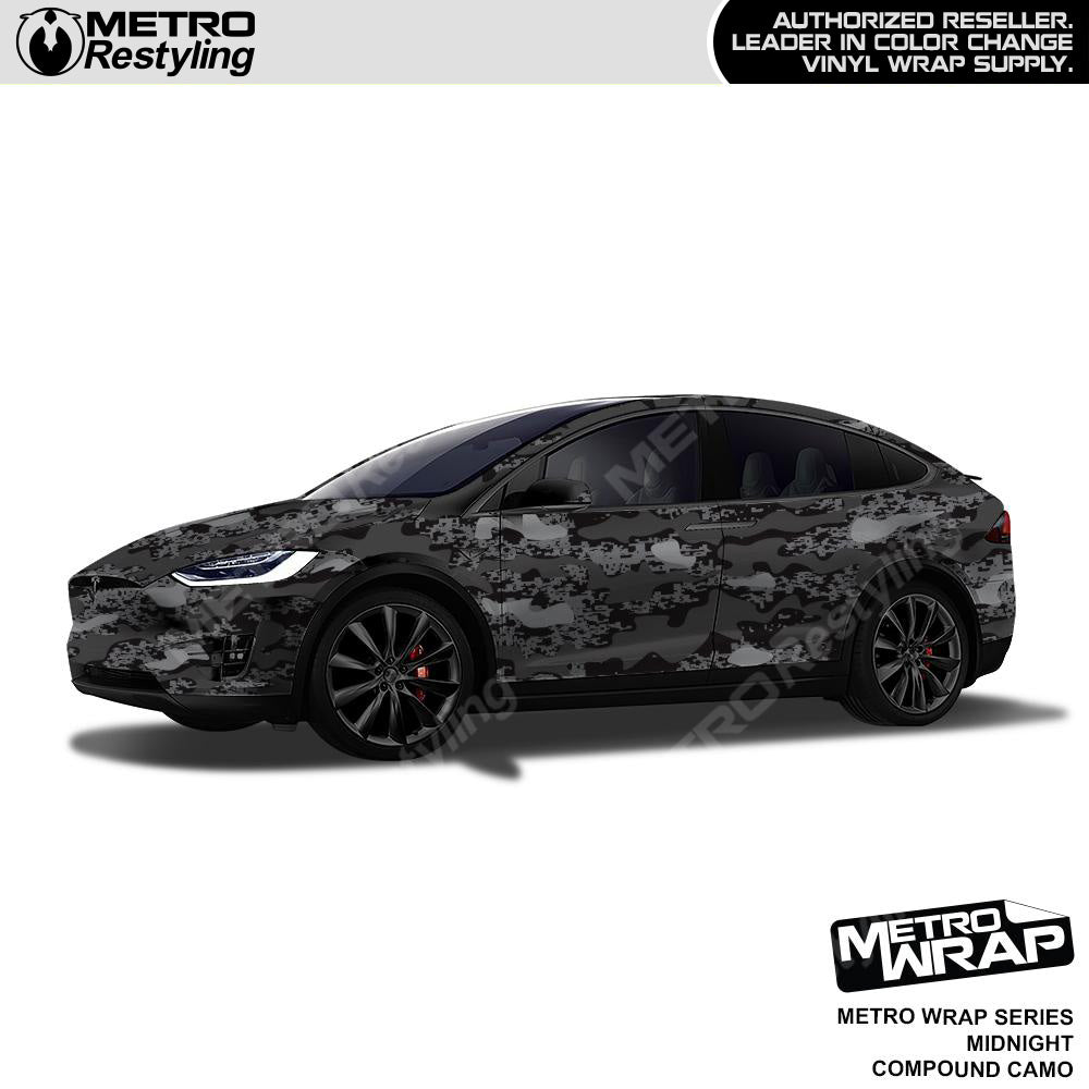 Metro Wrap Compound Midnight Camouflage Vinyl Film