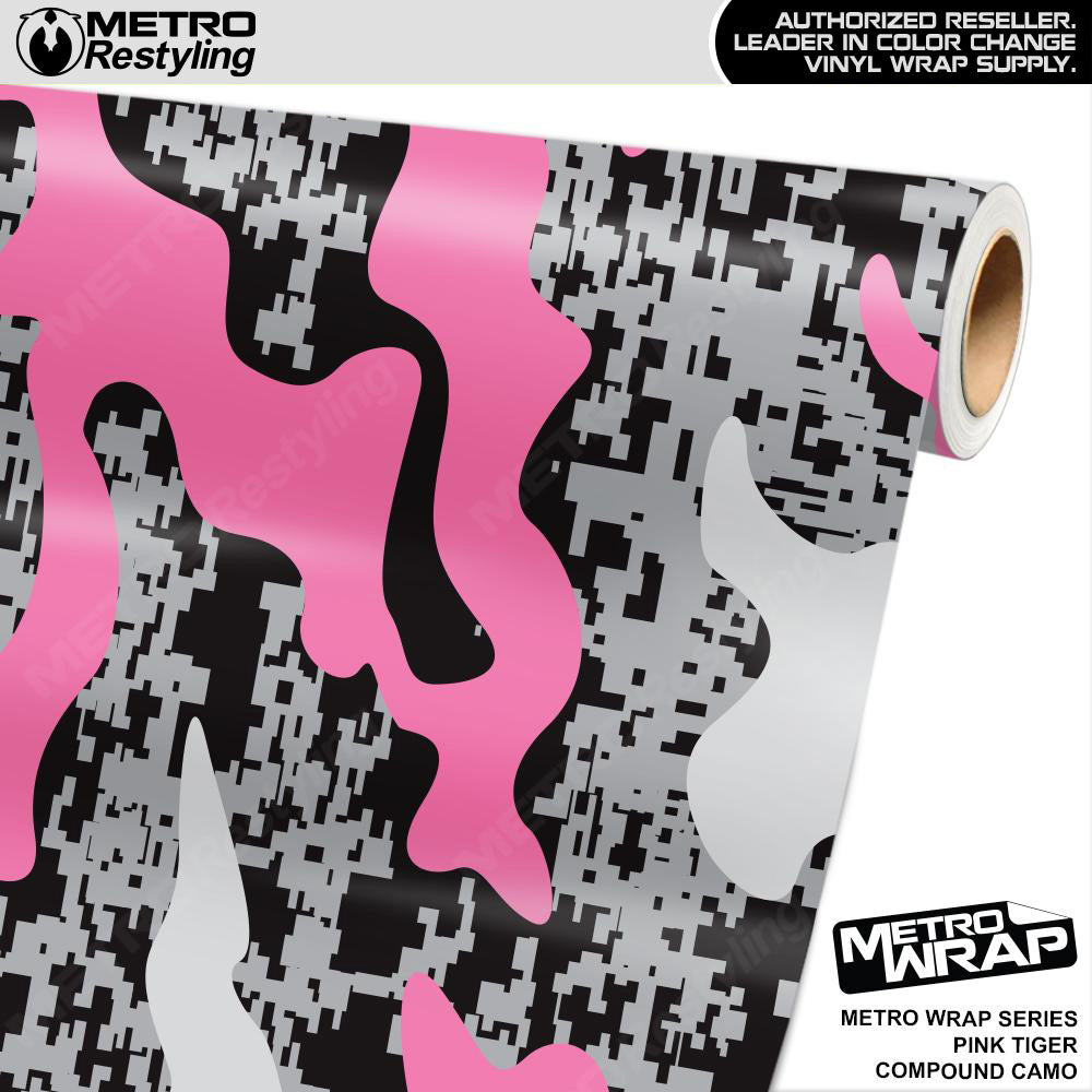 Metro Wrap Compound Pink Camouflage Vinyl Film