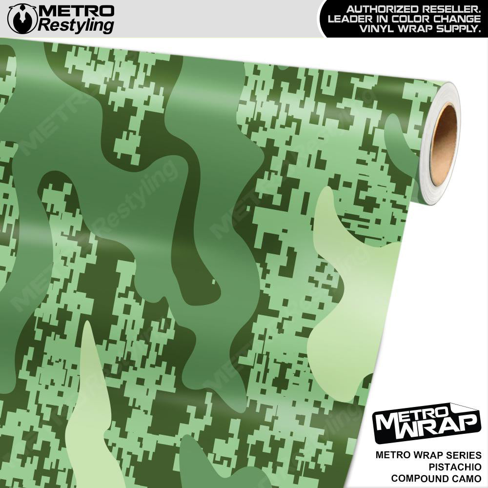 Metro Wrap Compound Pistachio Camouflage Vinyl Film
