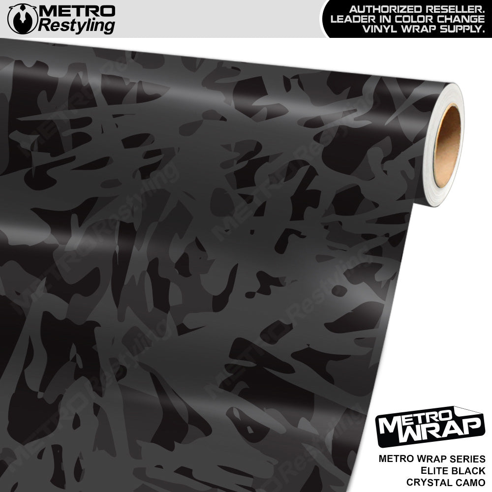 Metro Wrap Crystal Elite Black Camouflage Vinyl Film
