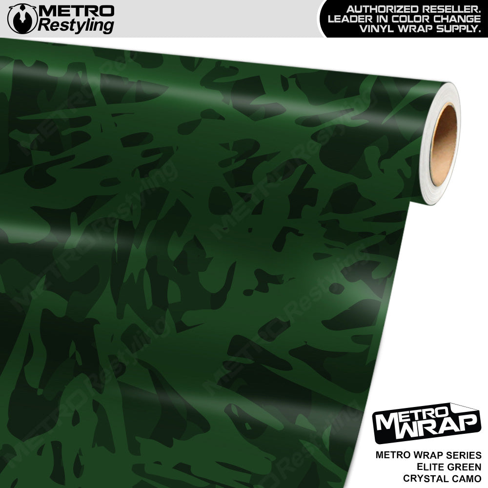 Metro Wrap Crystal Elite Green Camouflage Vinyl Film