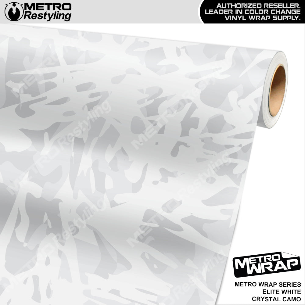 Metro Wrap Crystal Elite White Camouflage Vinyl Film