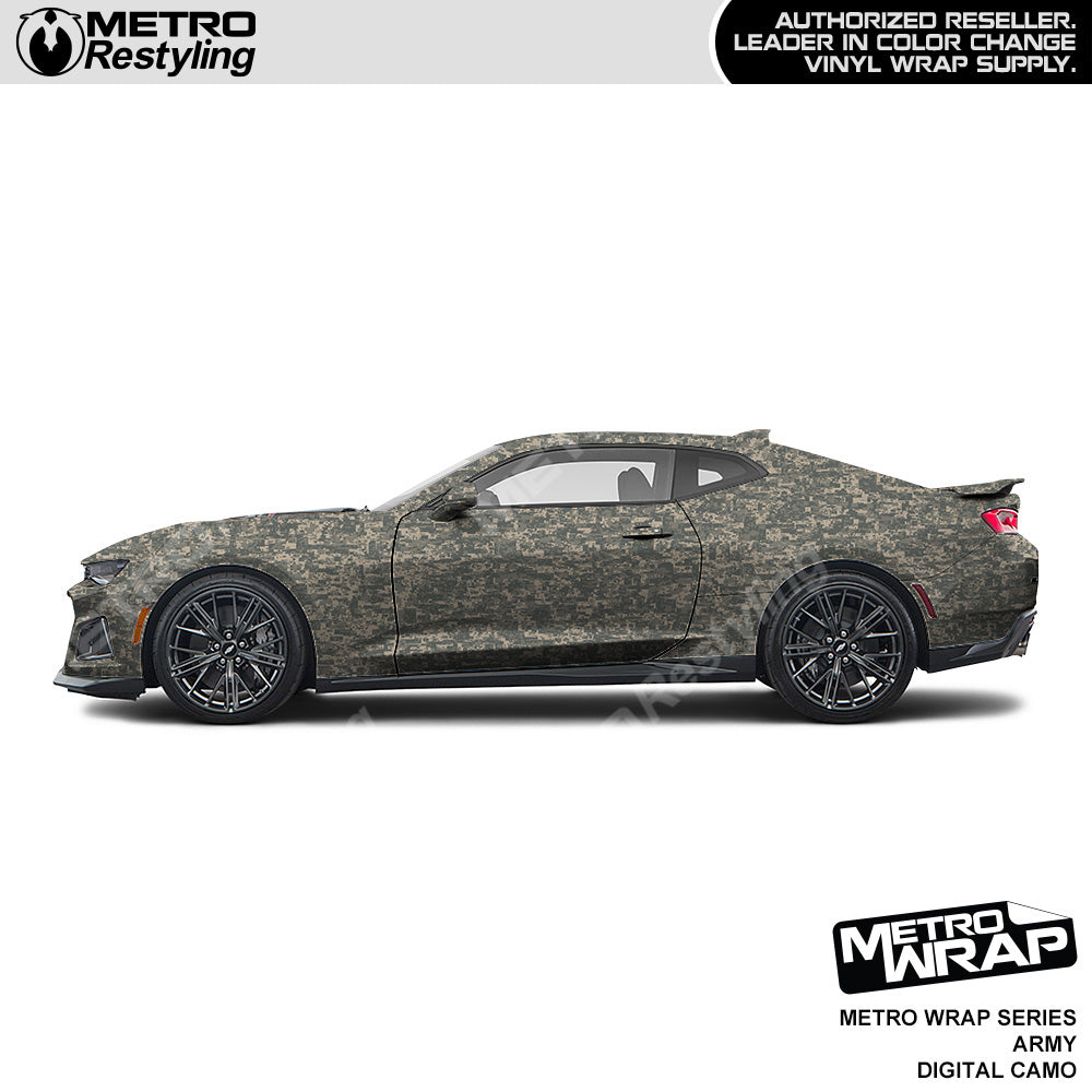 Metro Wrap Digital Army Camouflage Car Wrap