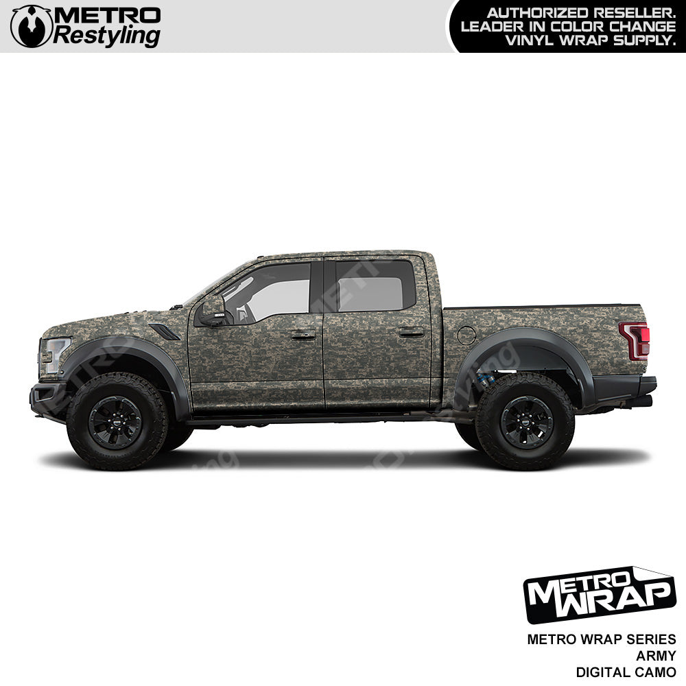 Metro Wrap Digital Army Camouflage Truck Wrap
