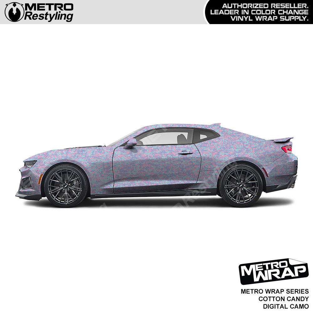 Metro Wrap Digital Cotton Candy Camouflage Car Wrap